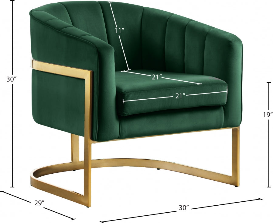 Carter Velvet Upholstered Accent Chair