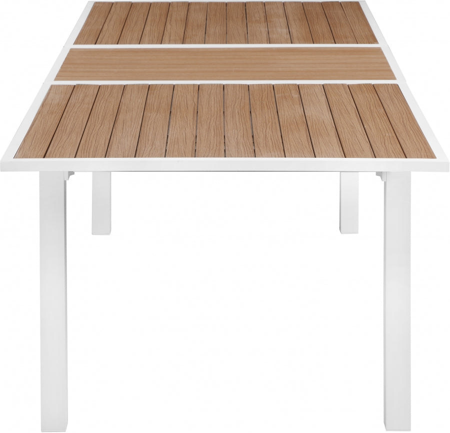 Nizuc 77" Aluminum Outdoor Patio Extendable Dining Table