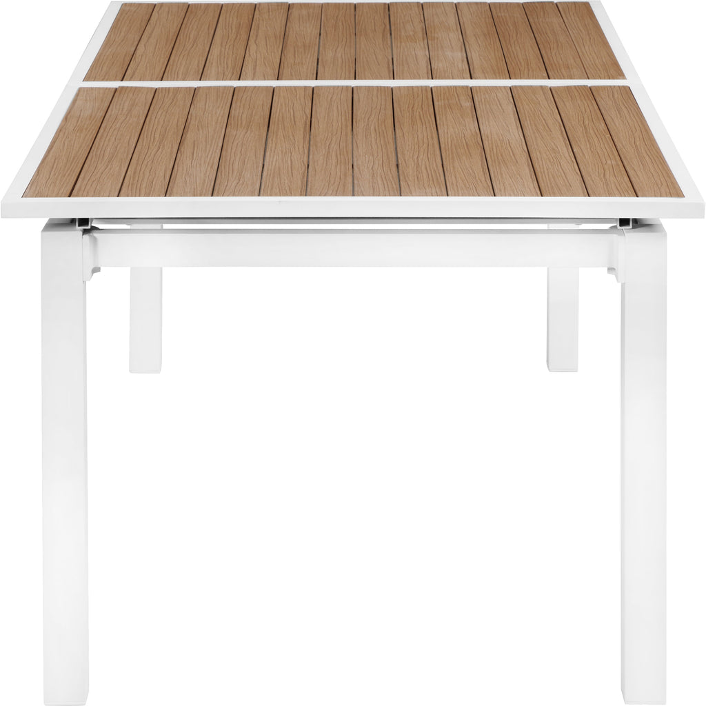 Nizuc 77" Aluminum Outdoor Patio Extendable Dining Table