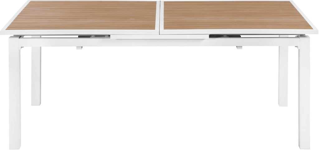 Nizuc 77" Aluminum Outdoor Patio Extendable Dining Table