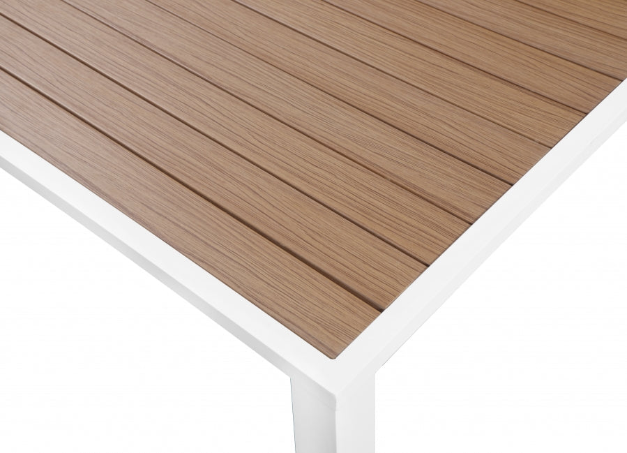 Nizuc 77" Aluminum Outdoor Patio Extendable Dining Table