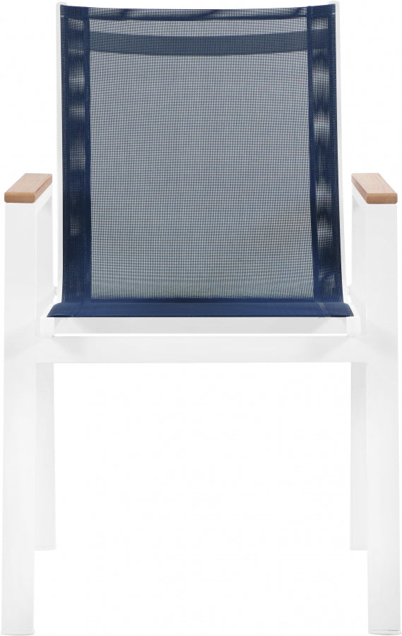 Nizuc Mesh Water Resistant Fabric Outdoor Patio Dining Arm Chair