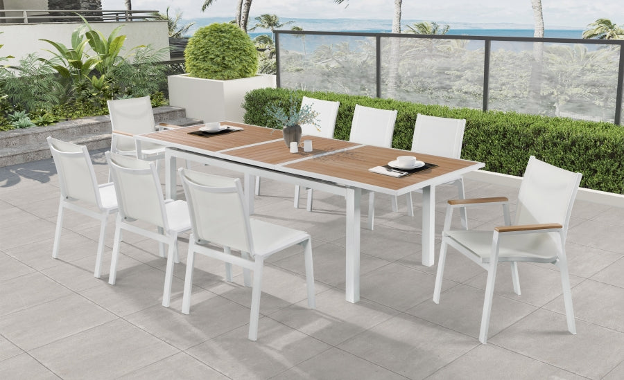 Nizuc Mesh Water Resistant Fabric Outdoor Patio Dining Arm Chair