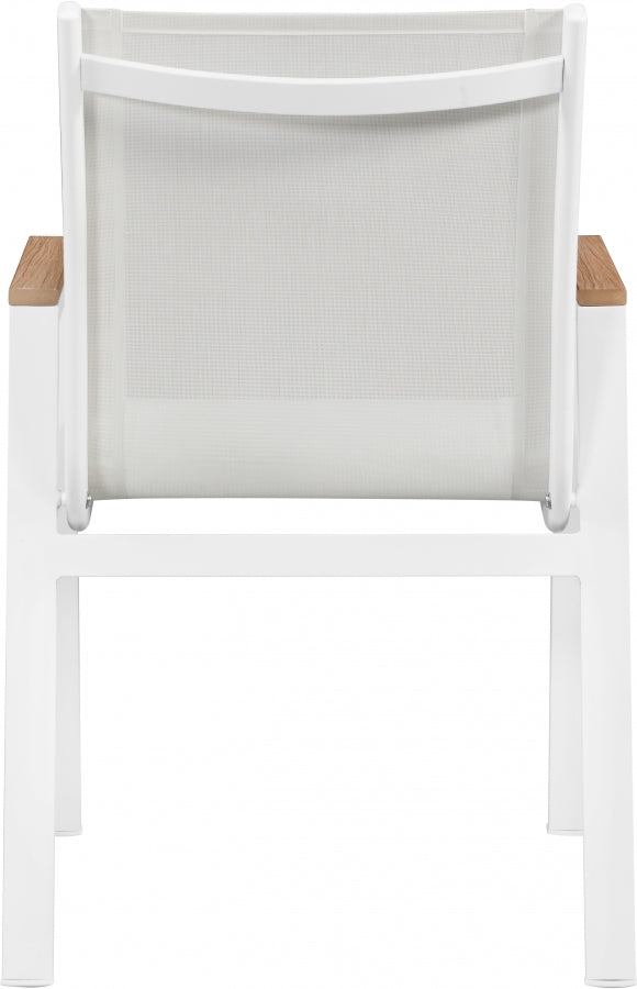 Nizuc Mesh Water Resistant Fabric Outdoor Patio Dining Arm Chair