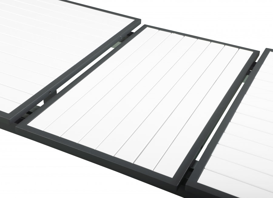 Nizuc 77" Aluminum Outdoor Patio Extendable Dining Table