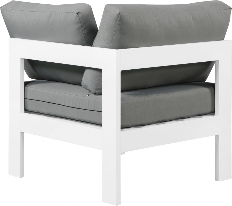 Nizuc Water Resistant Fabric Upholstered Outdoor Patio Modular Corner Chair