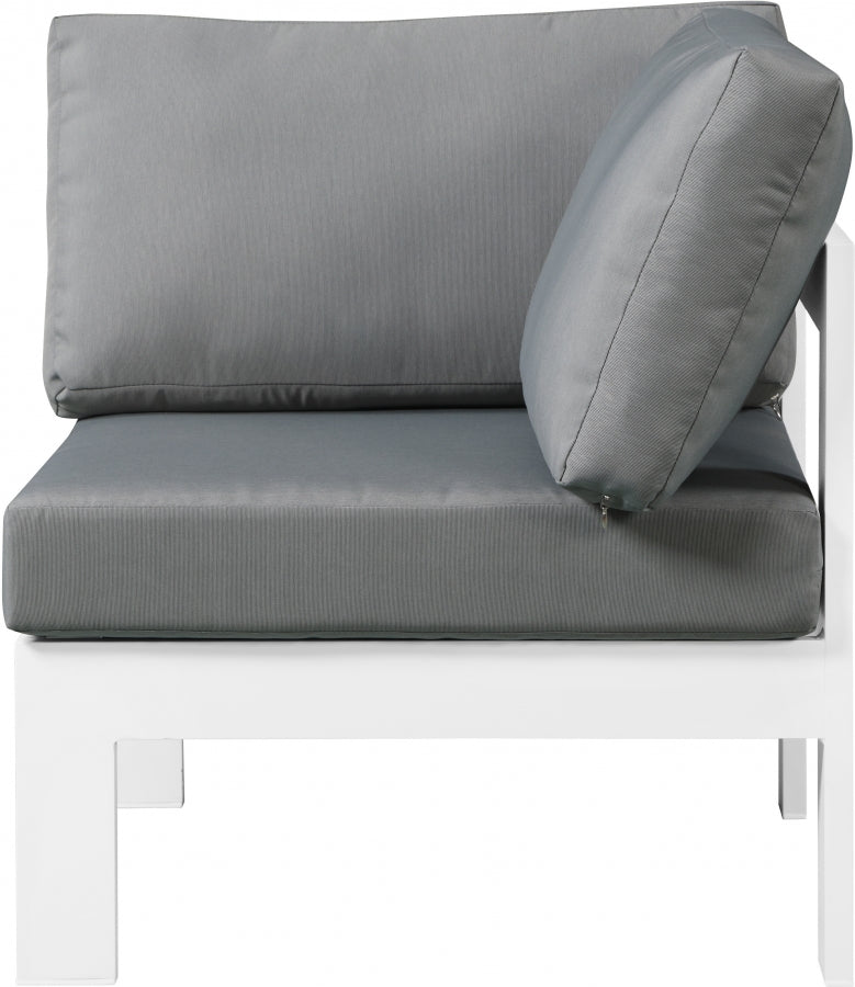 Nizuc Water Resistant Fabric Upholstered Outdoor Patio Modular Corner Chair