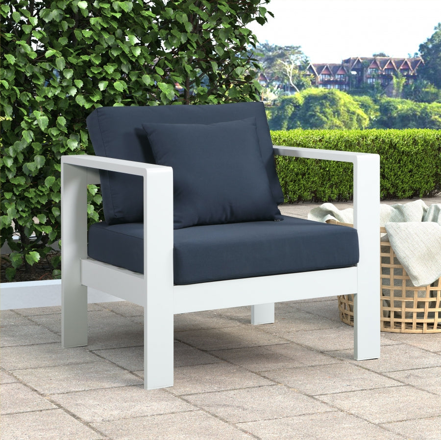 Nizuc Water Resistant Fabric Upholstered Outdoor Patio Arm Chair