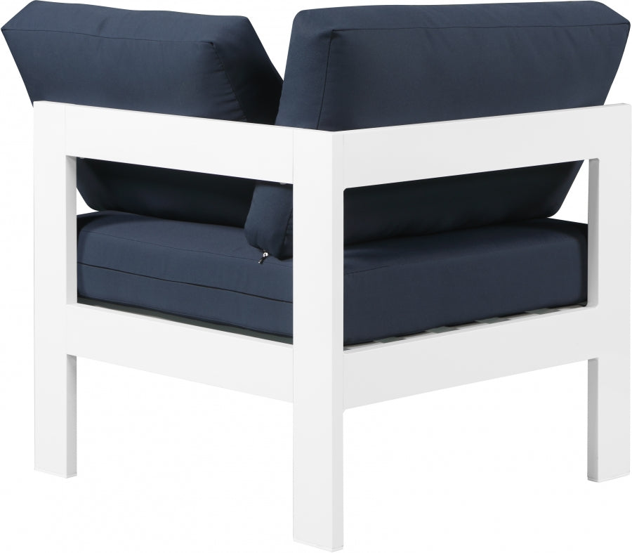 Nizuc Water Resistant Fabric Upholstered Outdoor Patio Modular Corner Chair