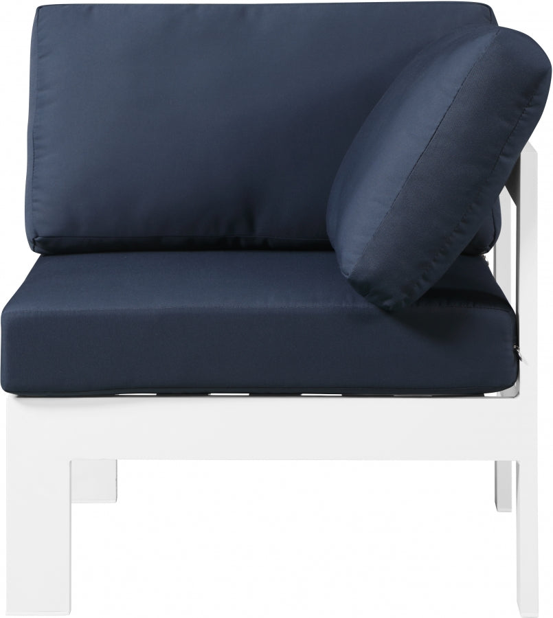 Nizuc Water Resistant Fabric Upholstered Outdoor Patio Modular Corner Chair