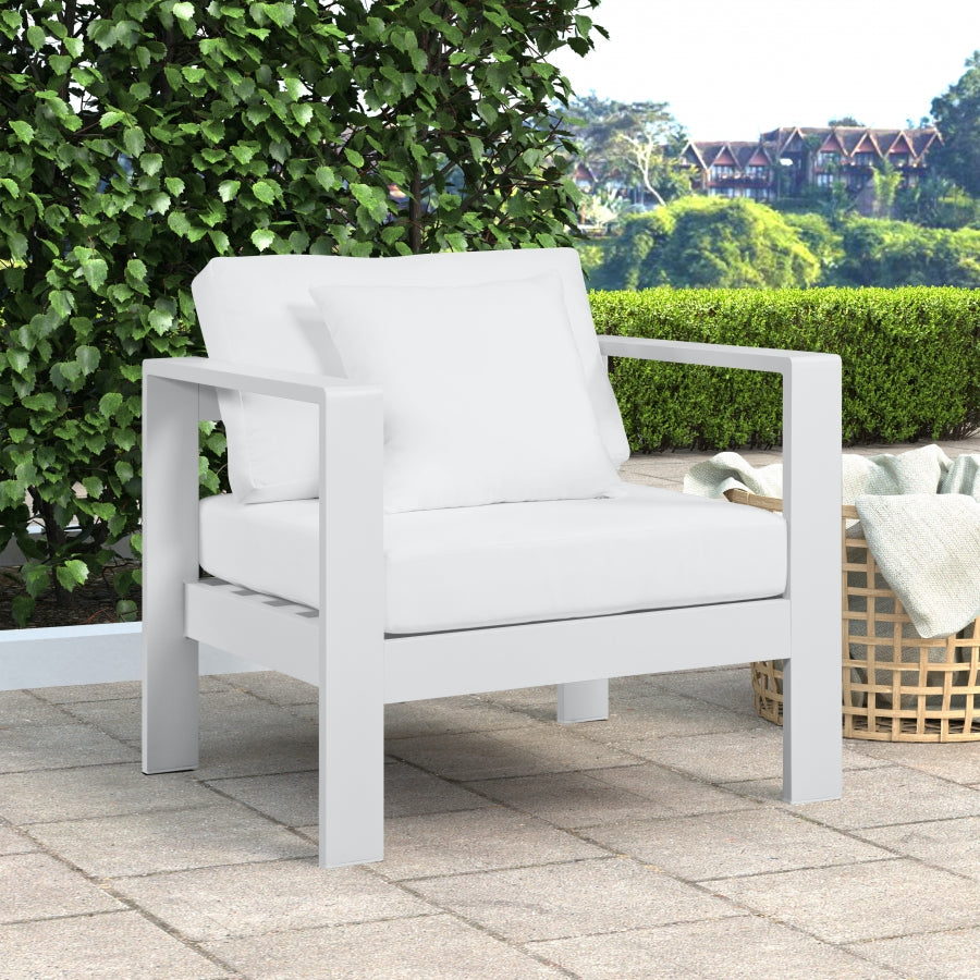 Nizuc Water Resistant Fabric Upholstered Outdoor Patio Arm Chair