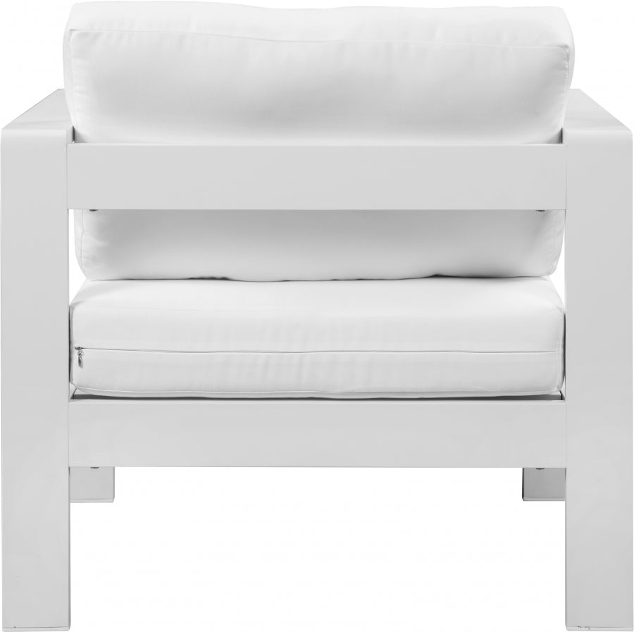 Nizuc Water Resistant Fabric Upholstered Outdoor Patio Arm Chair