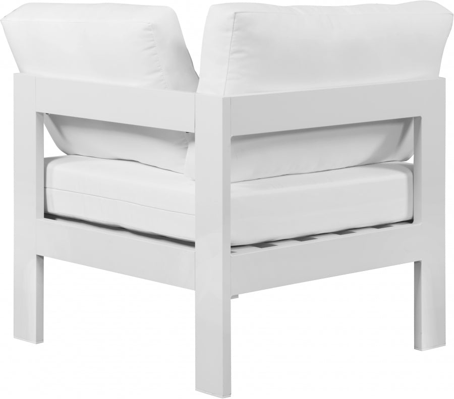 Nizuc Water Resistant Fabric Upholstered Outdoor Patio Modular Corner Chair
