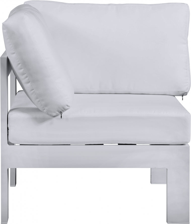 Nizuc Water Resistant Fabric Upholstered Outdoor Patio Modular Corner Chair