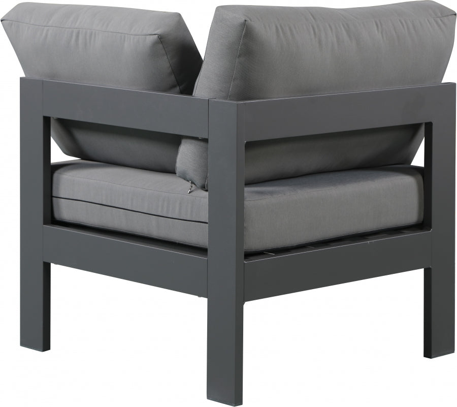Nizuc Water Resistant Fabric Upholstered Outdoor Patio Modular Corner Chair