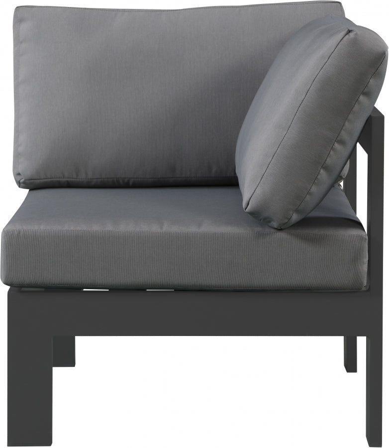 Nizuc Water Resistant Fabric Upholstered Outdoor Patio Modular Corner Chair