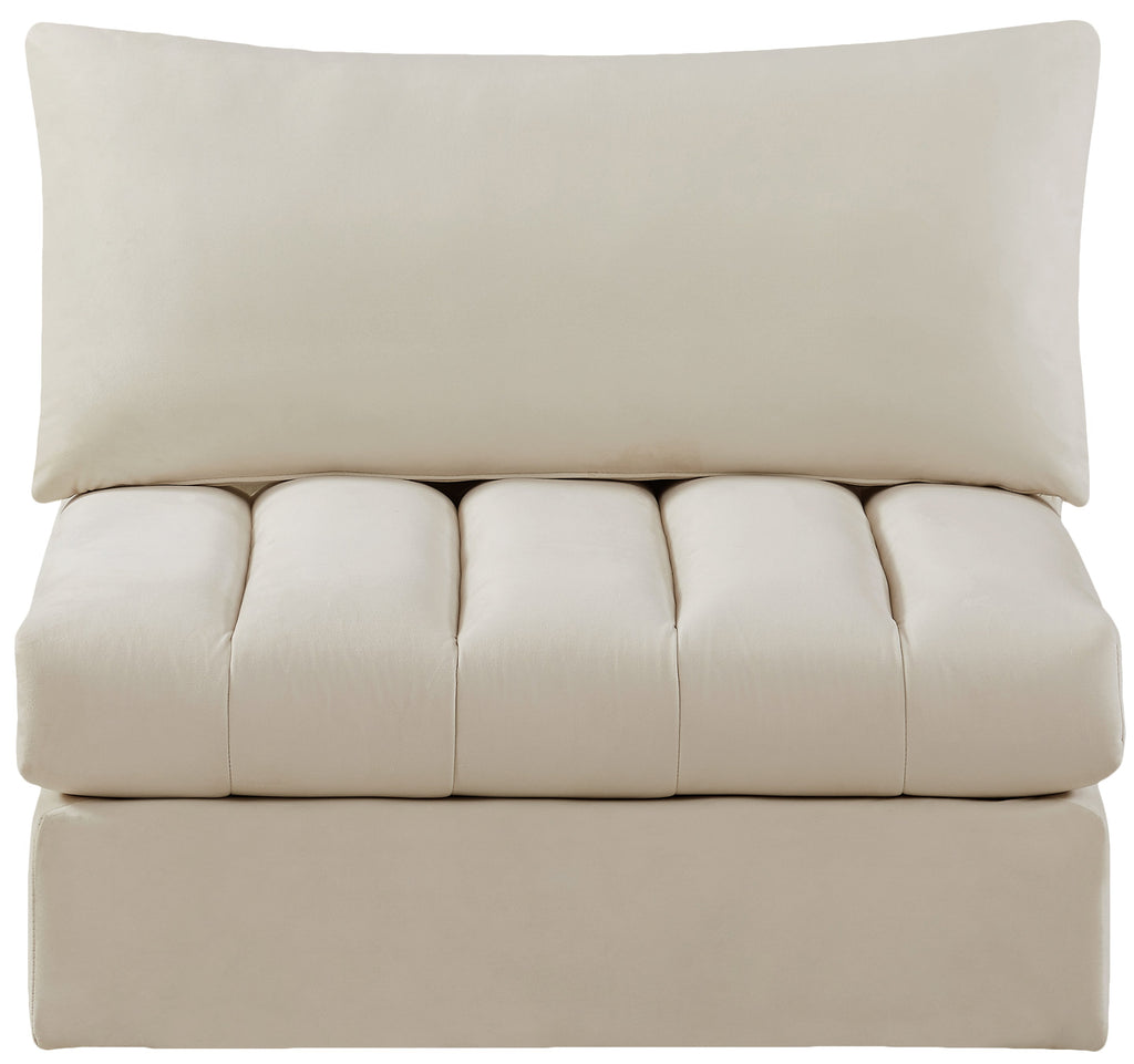 Jacob Velvet Upholstered Armless Modular Chair