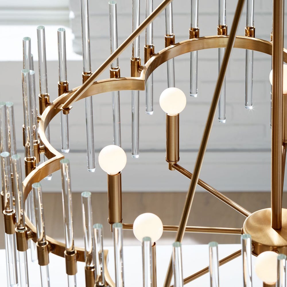 Crystal Stick, 8 Lt Chandelier