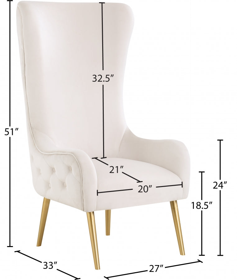 Alexander Velvet Upholstered Accent Chair
