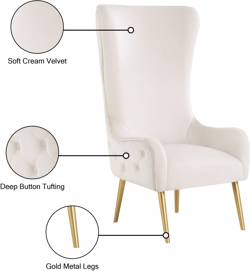 Alexander Velvet Upholstered Accent Chair