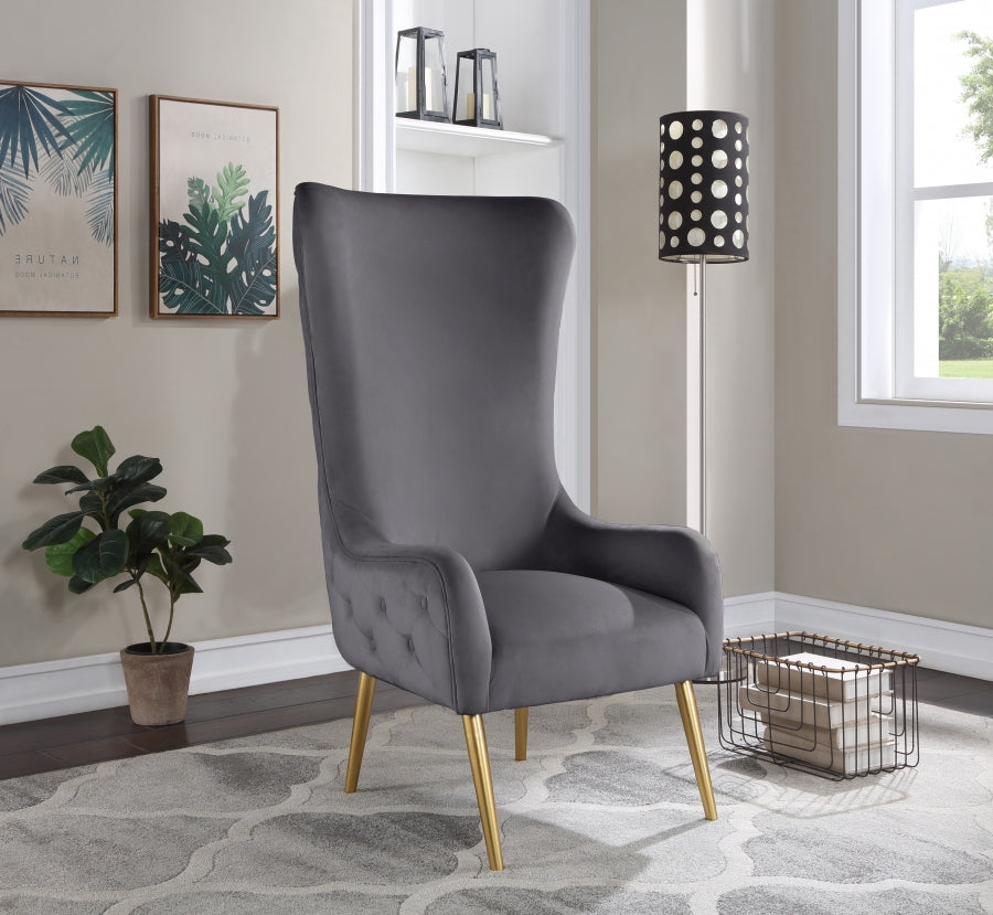 Alexander Velvet Upholstered Accent Chair