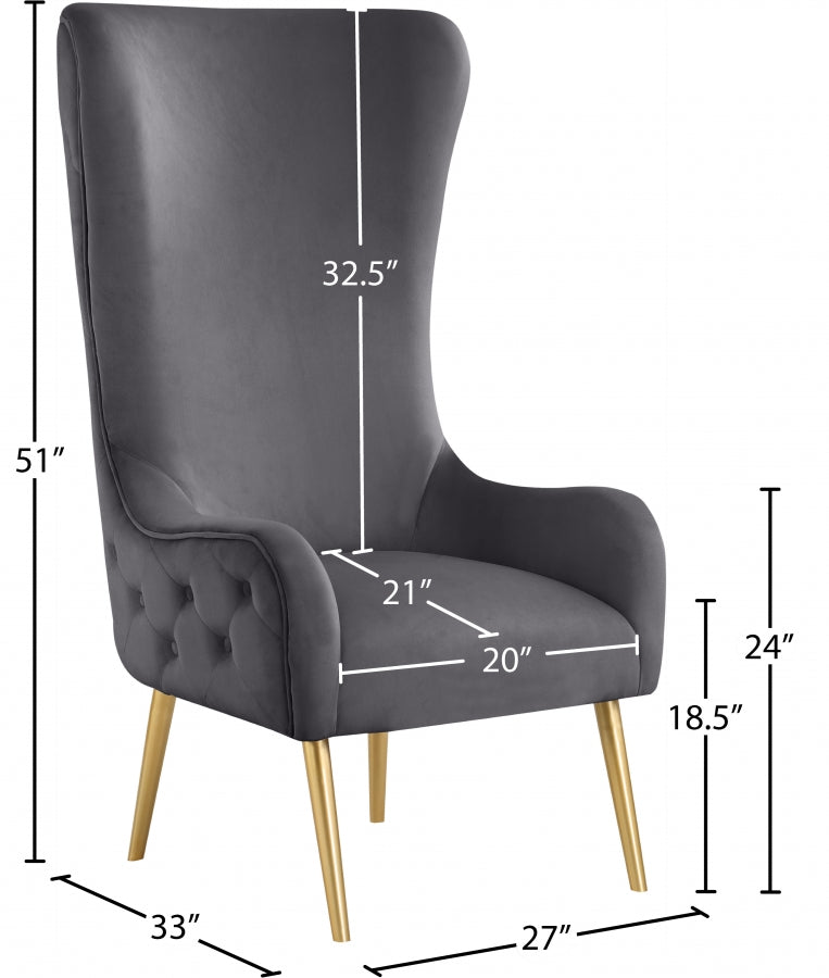 Alexander Velvet Upholstered Accent Chair