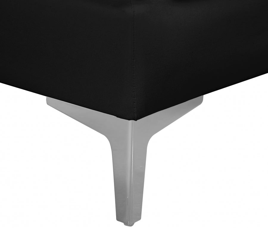 Alina Velvet Upholstered Modular Armless Chair