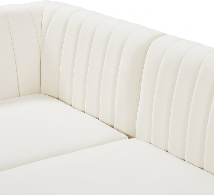 Alina Velvet Upholstered Modular Armless Chair
