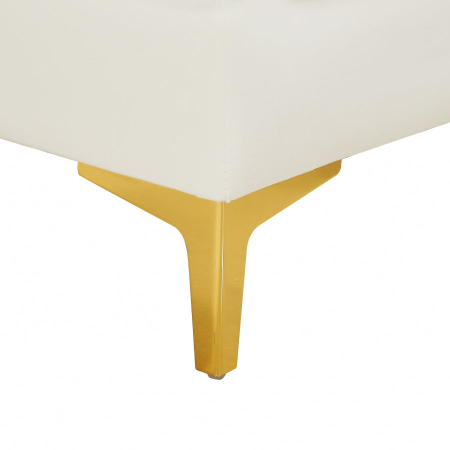 Alina Velvet Upholstered Modular Armless Chair