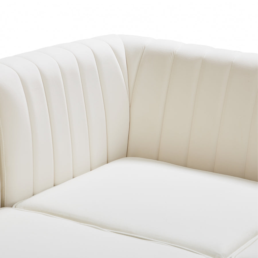 Alina Velvet Upholstered Modular Armless Chair
