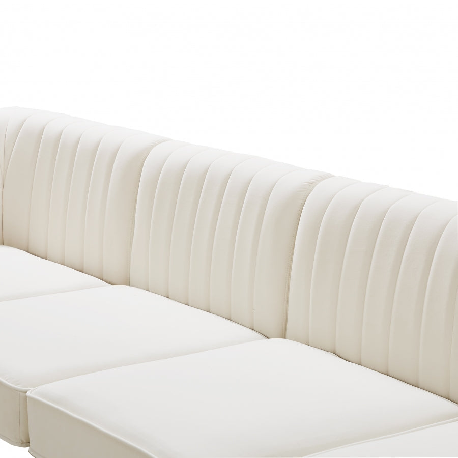 Alina Velvet Upholstered Modular Corner Chair