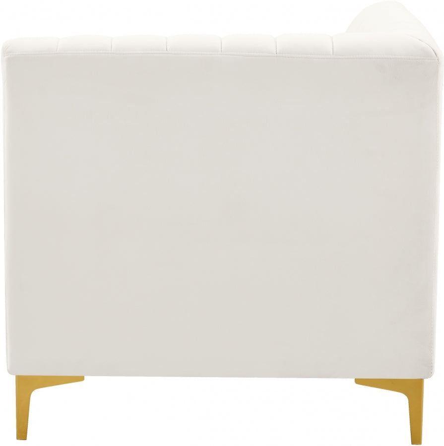 Alina Velvet Upholstered Modular Corner Chair