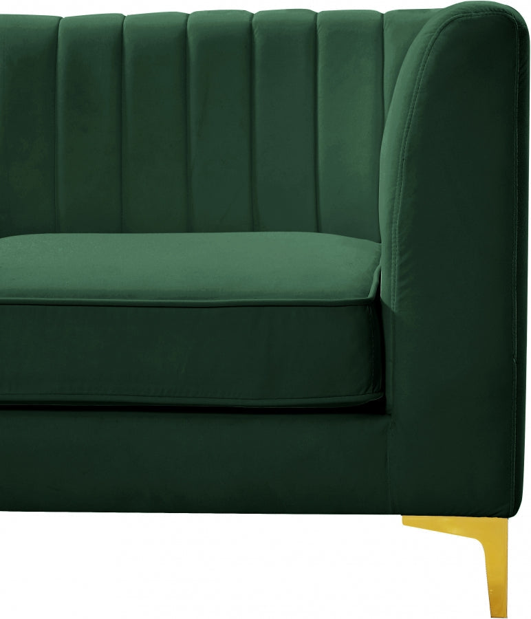 Alina Velvet Upholstered Modular Corner Chair