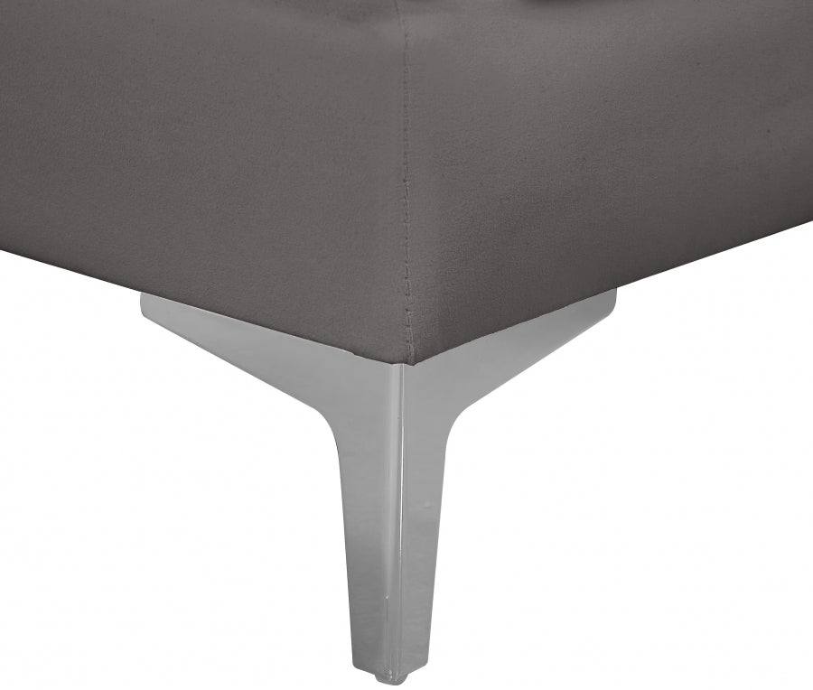 Alina Velvet Upholstered Modular Armless Chair