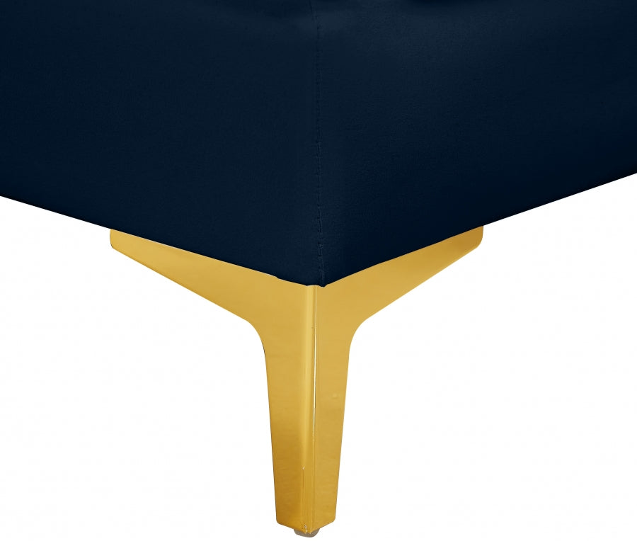 Alina Velvet Upholstered Modular Armless Chair