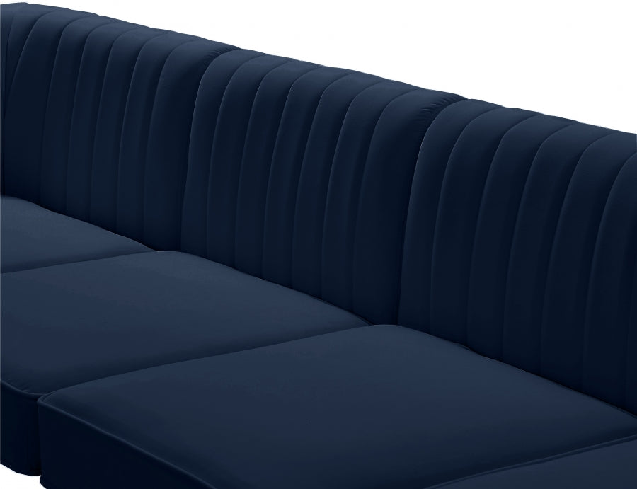 Alina Velvet Upholstered Modular Corner Chair
