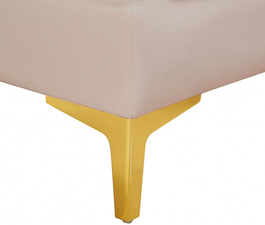 Alina Velvet Upholstered Modular Armless Chair