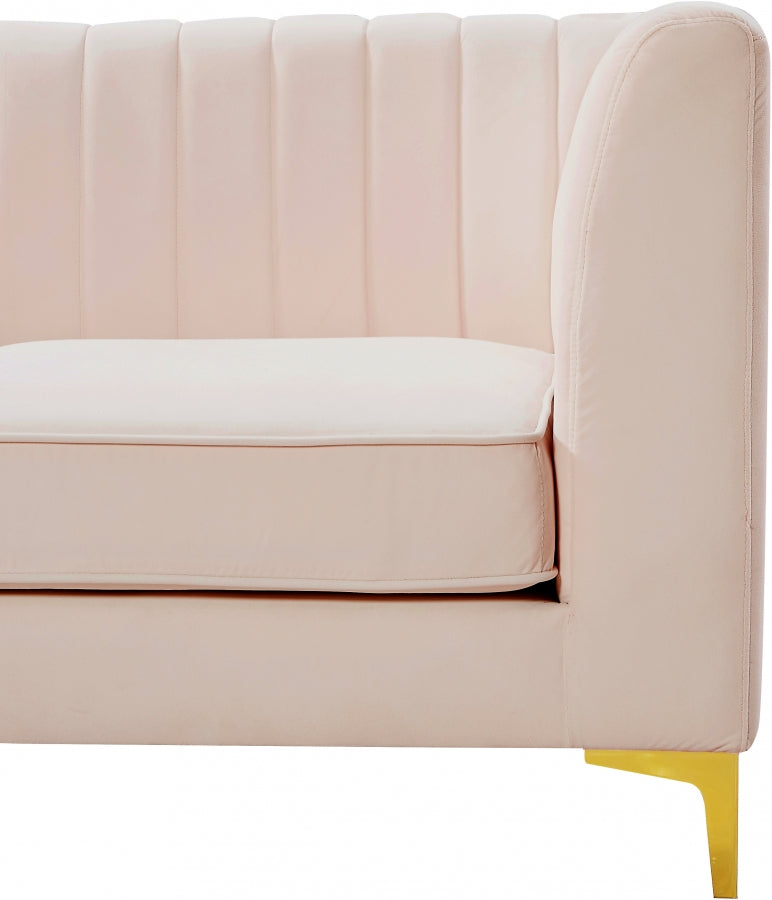 Alina Velvet Upholstered Modular Corner Chair