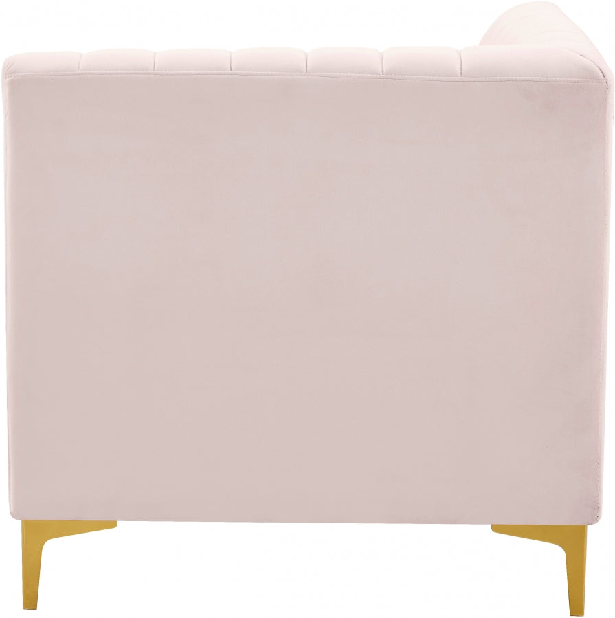 Alina Velvet Upholstered Modular Corner Chair