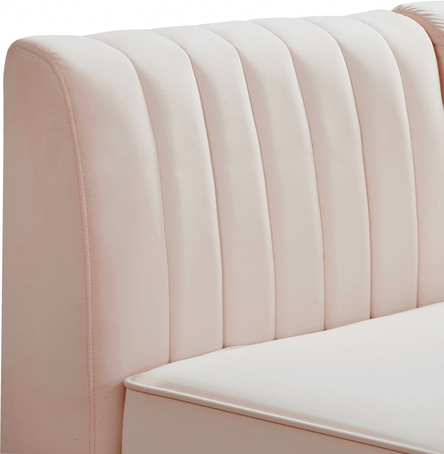 Alina Velvet Upholstered Modular Corner Chair