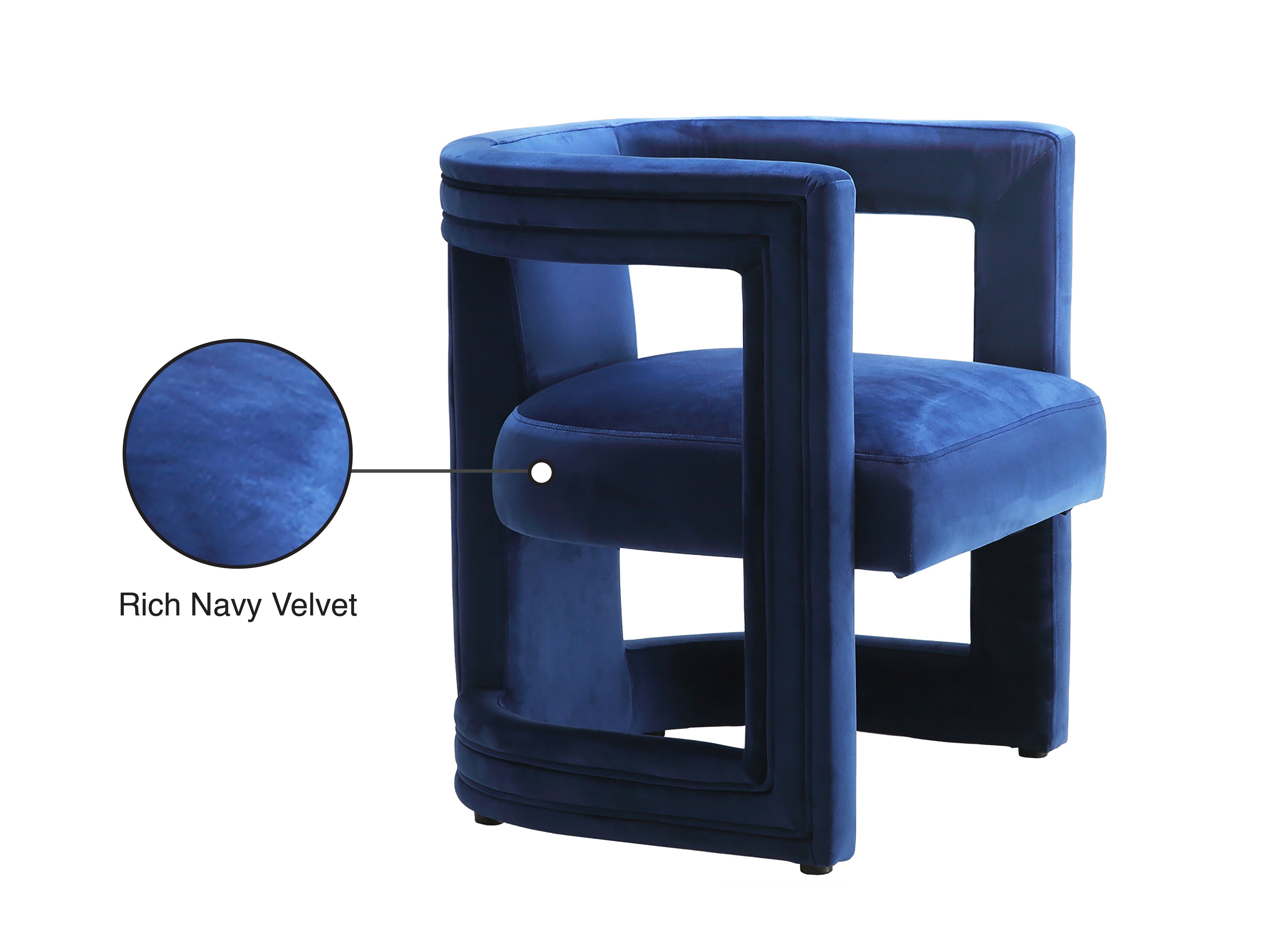 Blair Velvet Upholstered Dining / Accent Chair