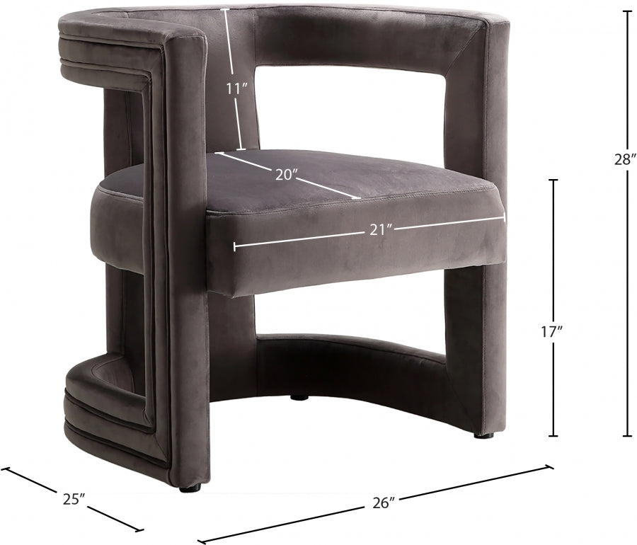 Blair Velvet Upholstered Dining / Accent Chair