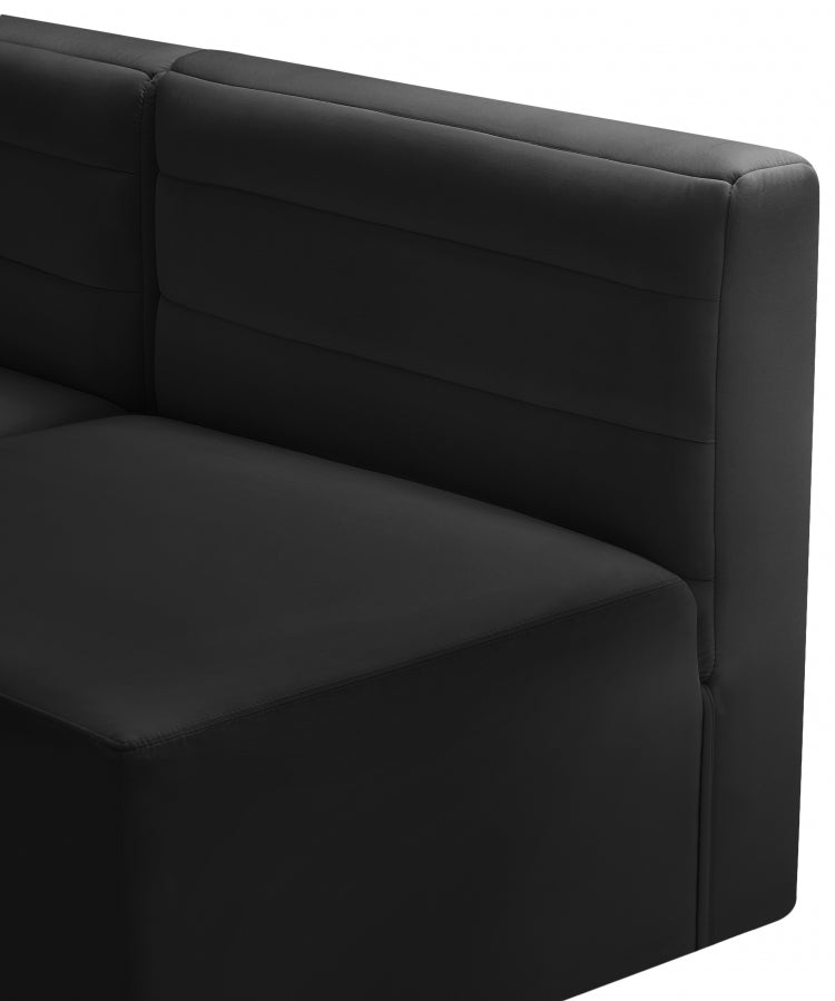 Quincy Velvet Upholstered Comfort Armless Modular Chair