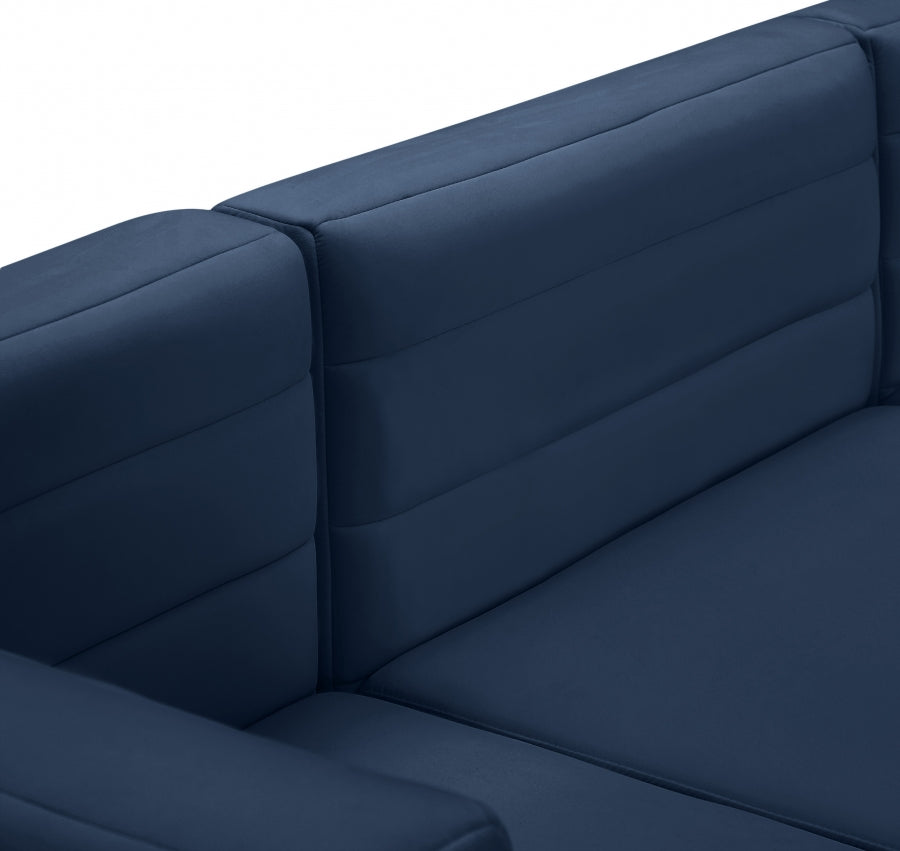 Quincy Velvet Upholstered Comfort Armless Modular Chair