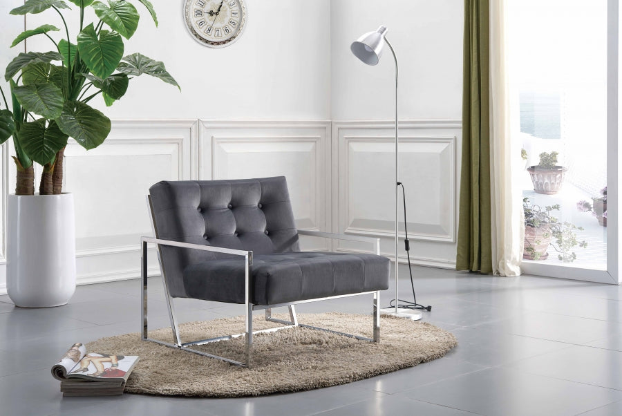 Alexis Velvet Upholstered Accent Chair