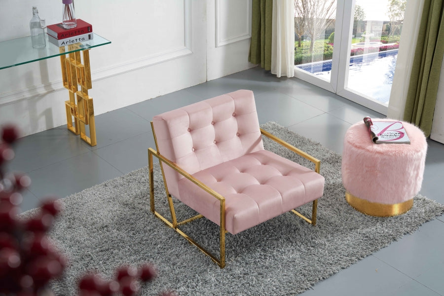 Pierre Velvet Upholstered Accent Chair