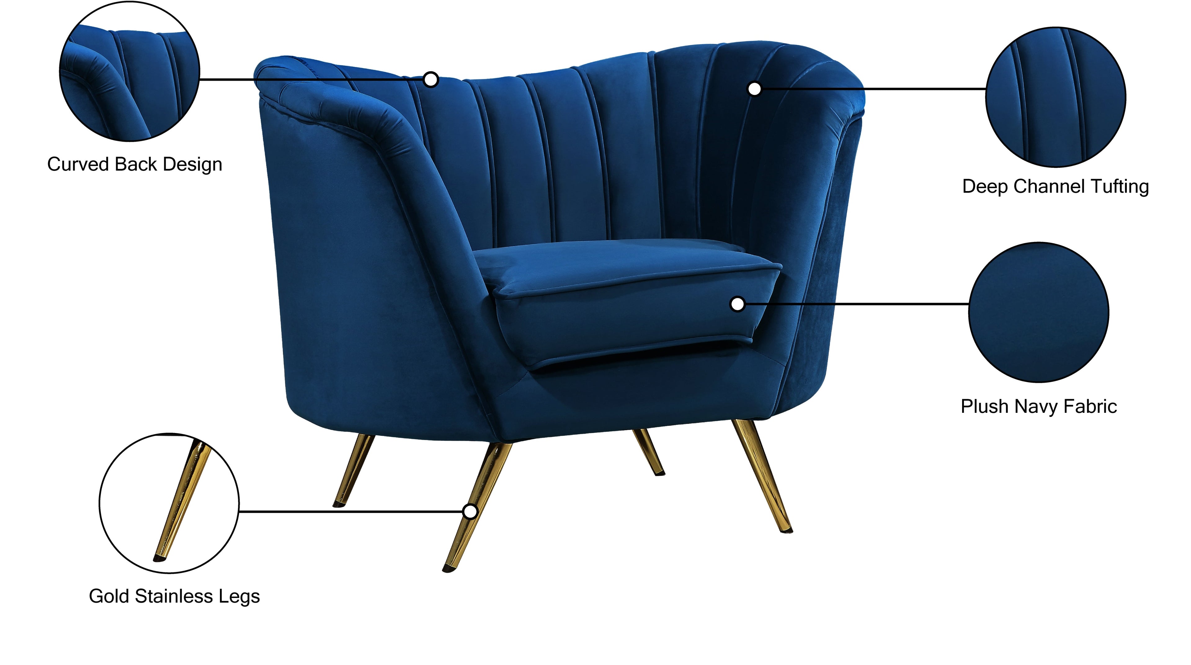 Margo Velvet Upholstered Chair