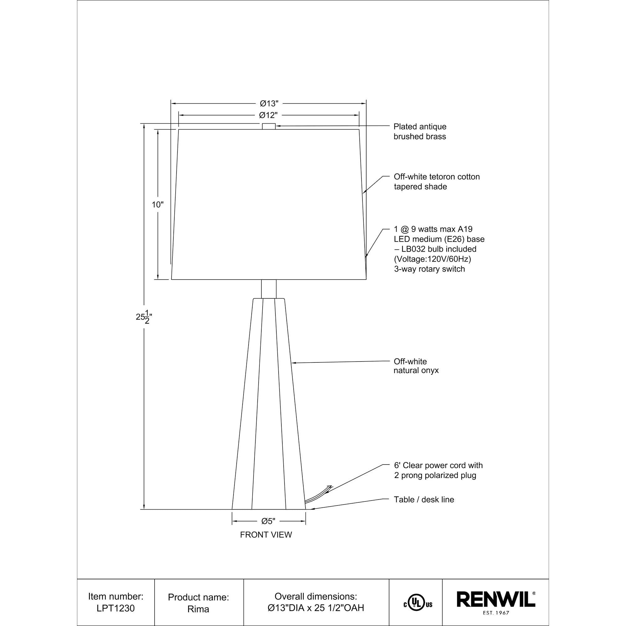 Rima Table Lamp