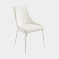 Moira Dining Chair White Leatherette
