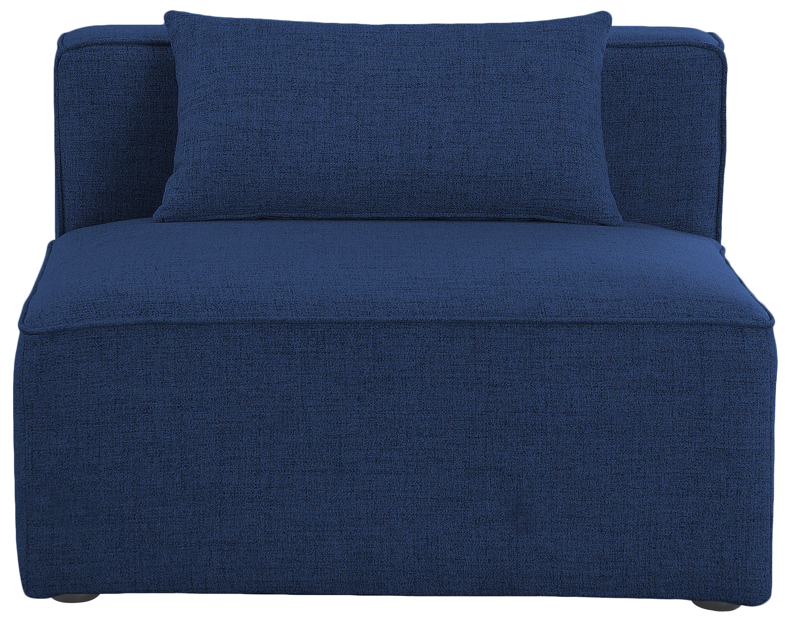 Cube Fabric Upholstered Armless Modular Chair